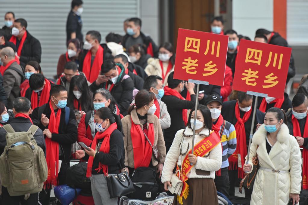 新華全媒+丨四川老鄉免費乘返鄉專列回家！