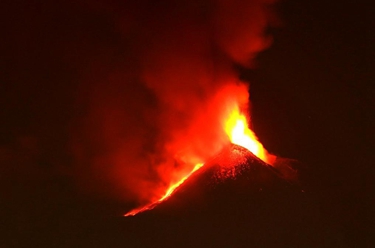 意大利埃特納火山噴發