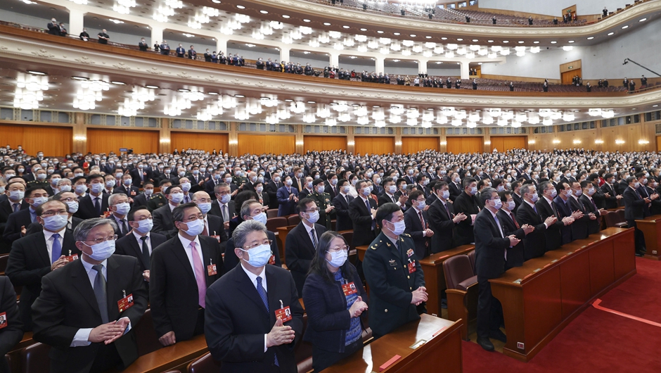 全國政協十四屆一次會議舉行第三次全體會議